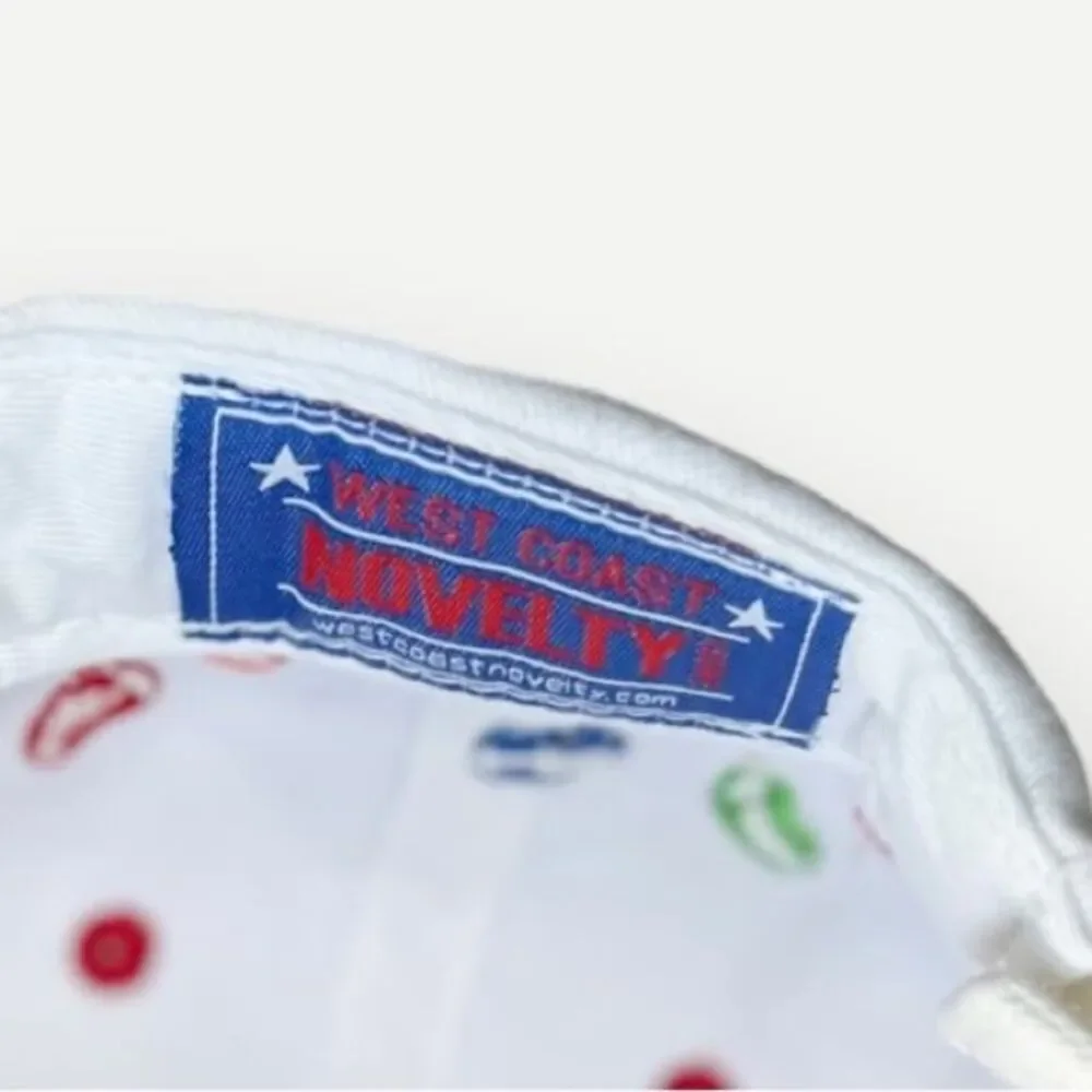 Jelly Belly Vintage Jellybeans Kids White Embroidered Novelty Baseball Cap. Hat.